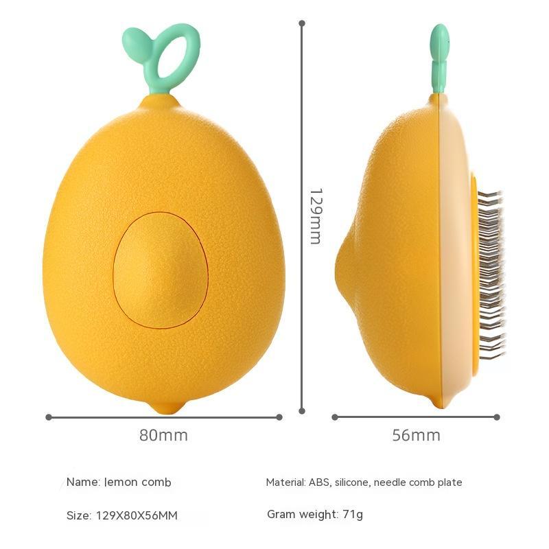 2-in-1 Pet Grooming Brush – Avocado Deshedding Cat & Dog Comb