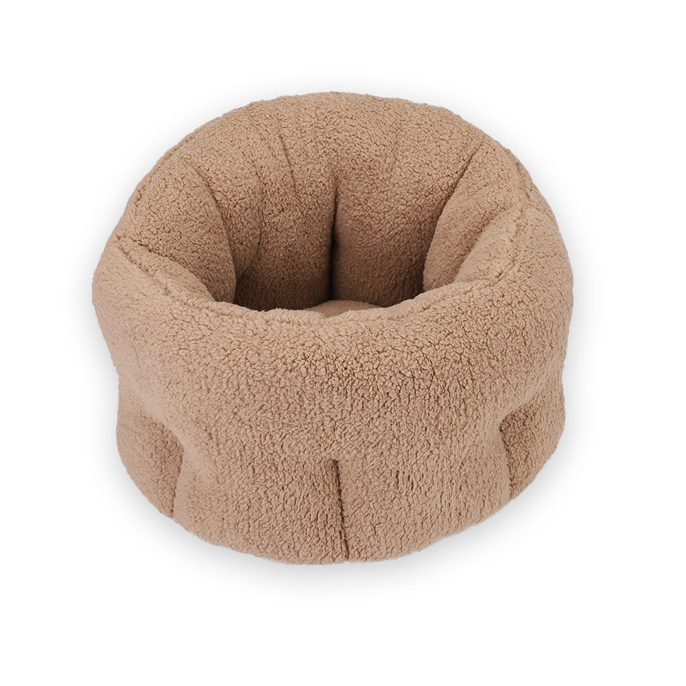 Cozy Plush Dog & Cat House Bed – Warm Washable Pet Sofa