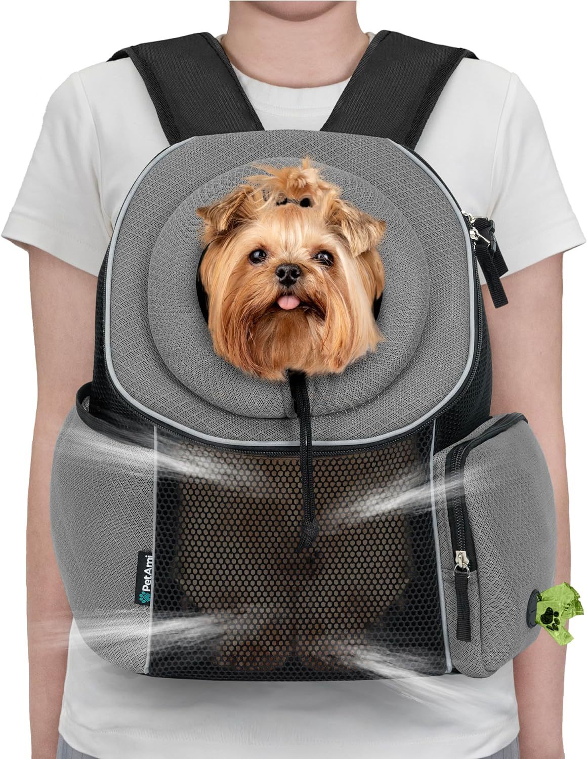 Breathable Dog Carrier Backpack – Portable Pet Travel Bag