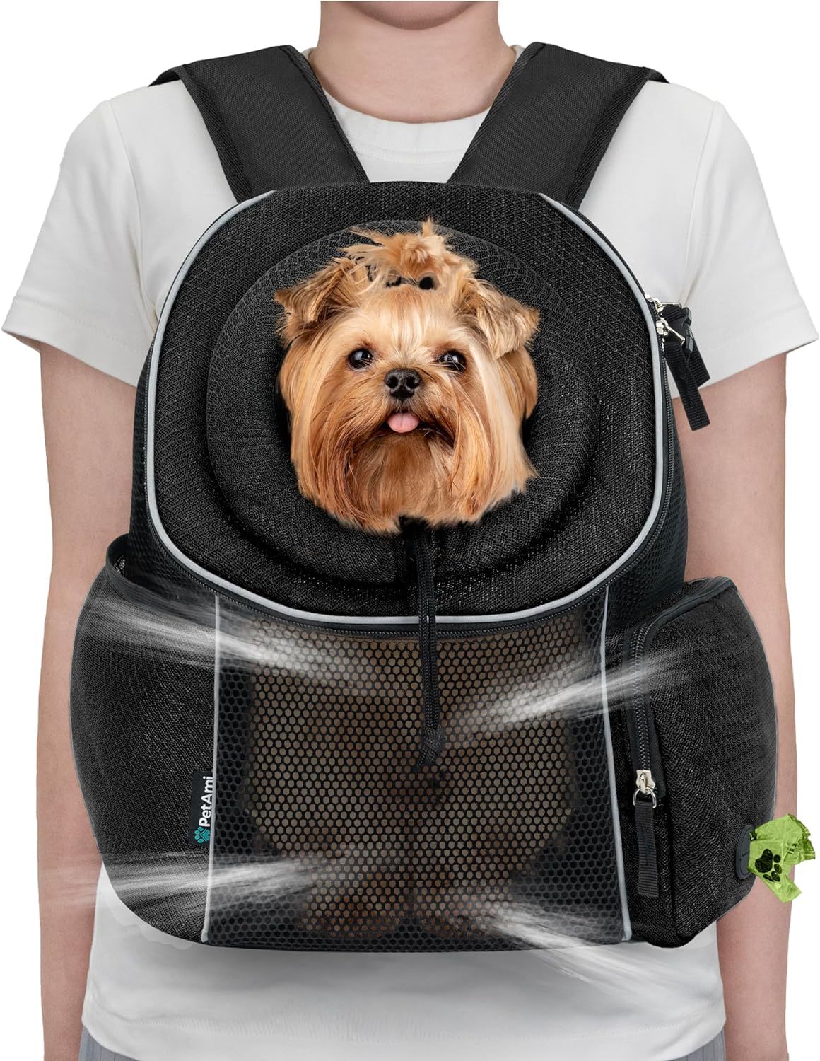 Breathable Dog Carrier Backpack – Portable Pet Travel Bag
