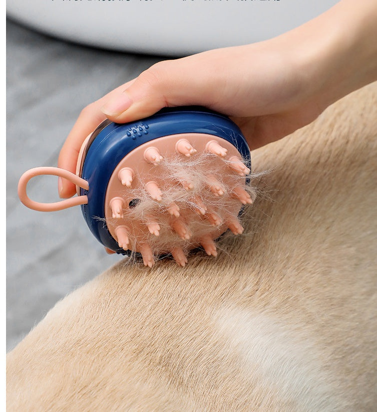 2-in-1 Pet Bath Brush with Shampoo Dispenser – Dog & Cat Grooming