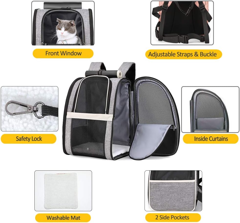 Bubble Backpack Pet Carrier – Transparent Cat & Dog Travel Bag