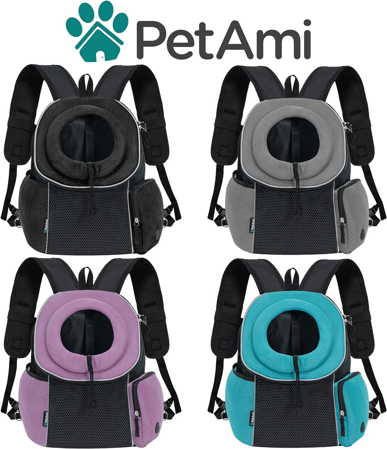 Breathable Dog Carrier Backpack – Portable Pet Travel Bag
