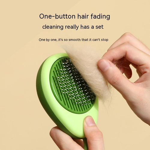 2-in-1 Pet Grooming Brush – Avocado Deshedding Cat & Dog Comb