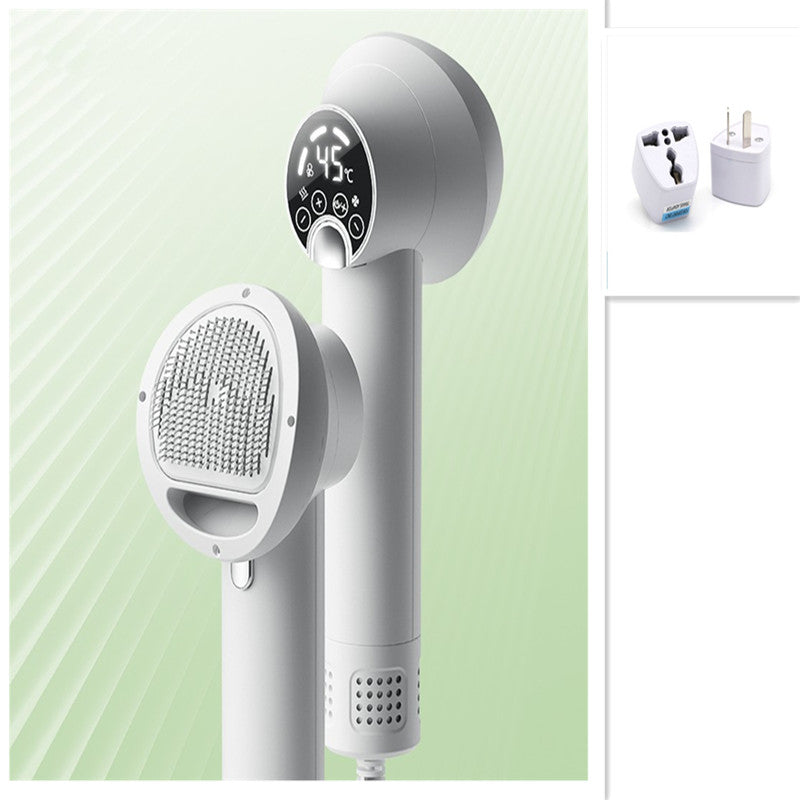 Quiet Pet Hair Dryer & Brush – 2-in-1 Dog Grooming Blow Comb