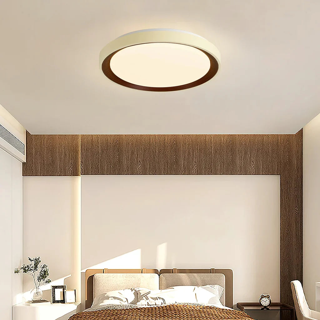Amara Nordic Round Cream White Ceiling Light