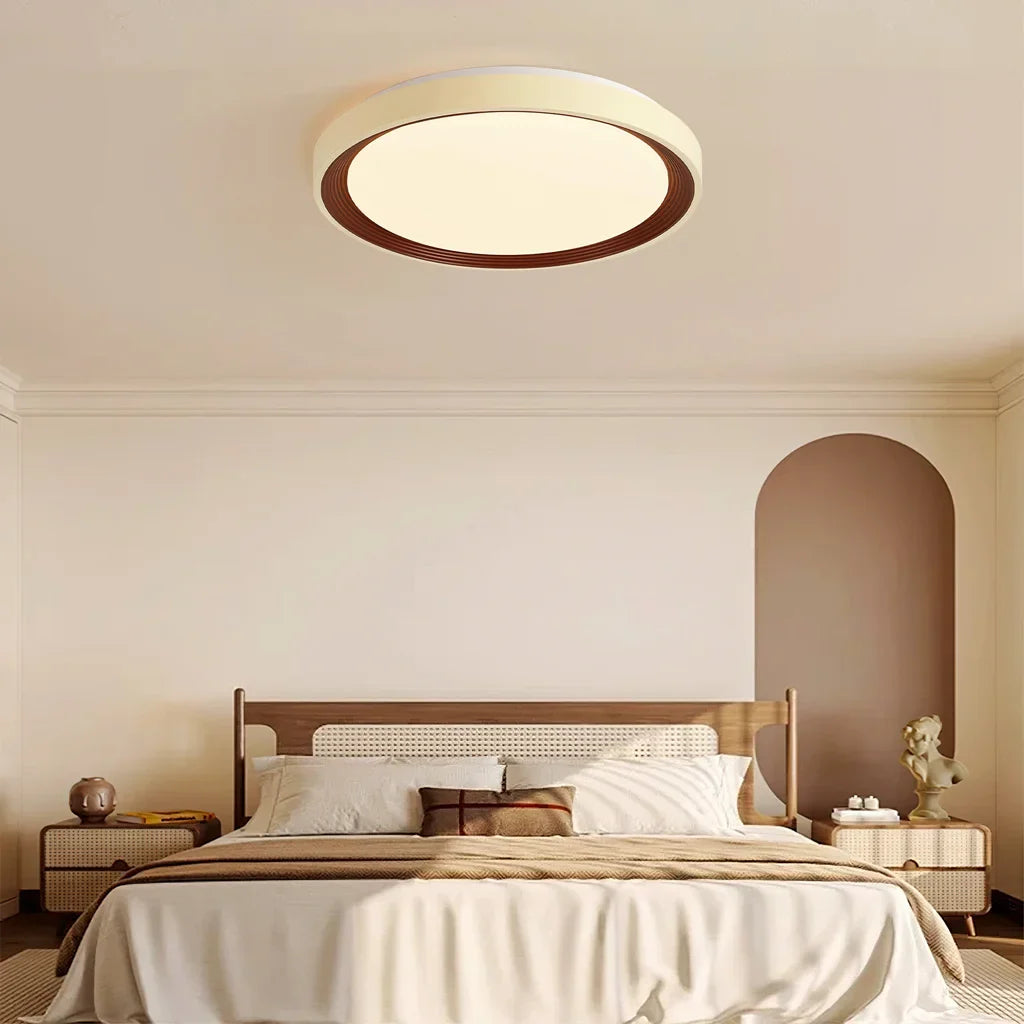 Amara Nordic Round Cream White Ceiling Light