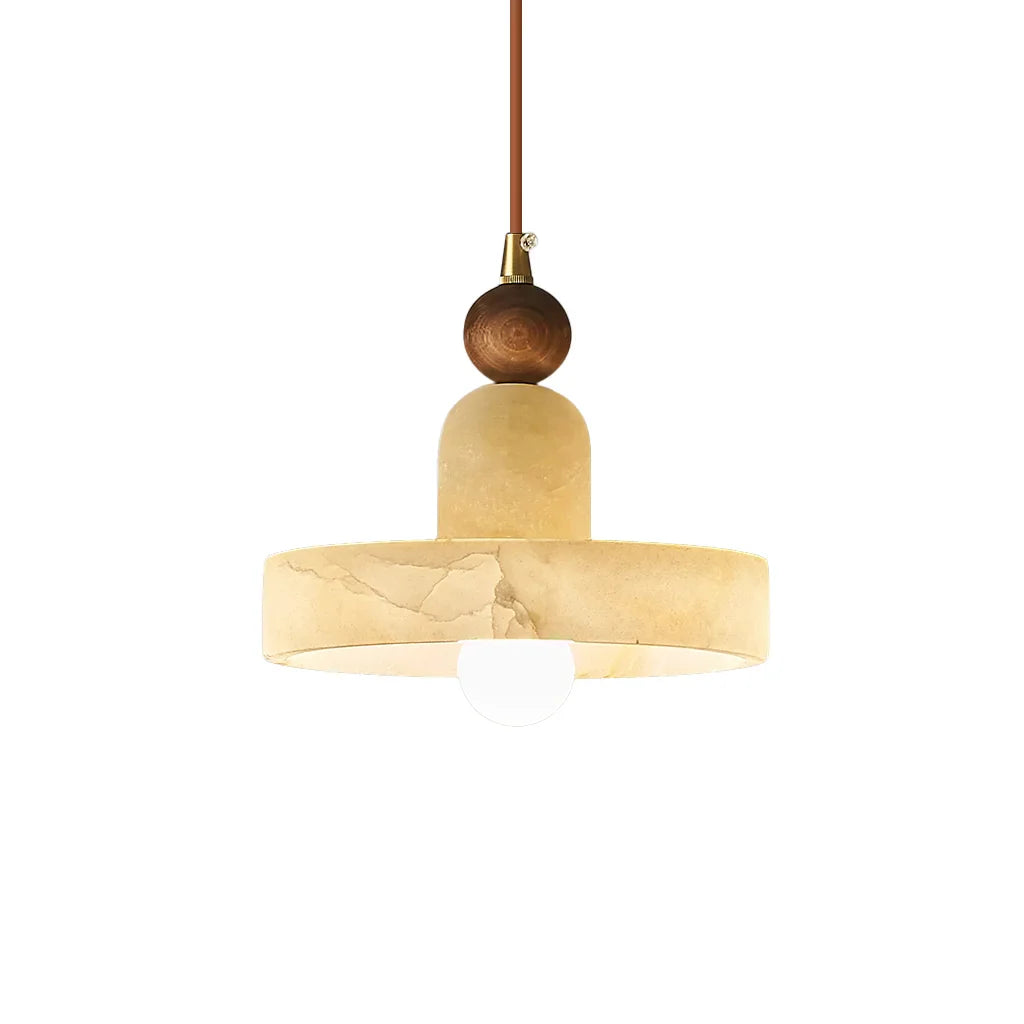 Calix Minimalist Marble LED Pendant Light