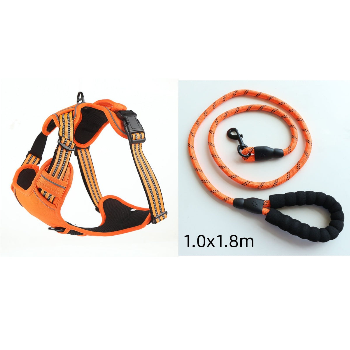 No-Pull Reflective Dog Harness – Breathable Adjustable Pet Vest