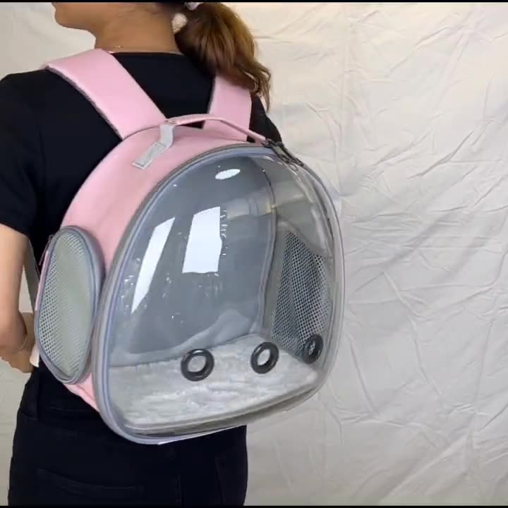 Transparent Pet Carrier Backpack for Small Animals – Bubble Window