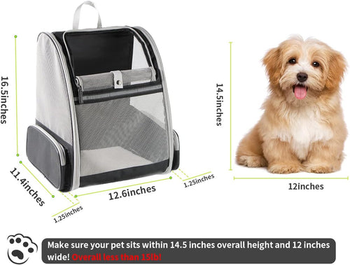 Bubble Backpack Pet Carrier – Transparent Cat & Dog Travel Bag
