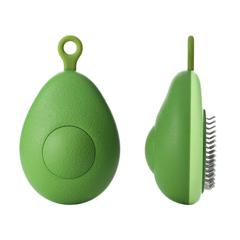 2-in-1 Pet Grooming Brush – Avocado Deshedding Cat & Dog Comb