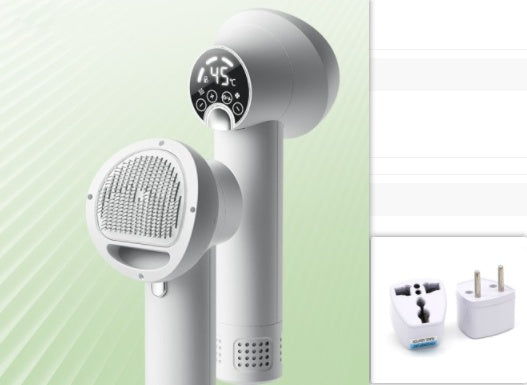 Quiet Pet Hair Dryer & Brush – 2-in-1 Dog Grooming Blow Comb