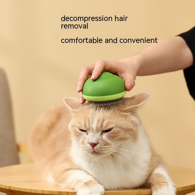 2-in-1 Pet Grooming Brush – Avocado Deshedding Cat & Dog Comb